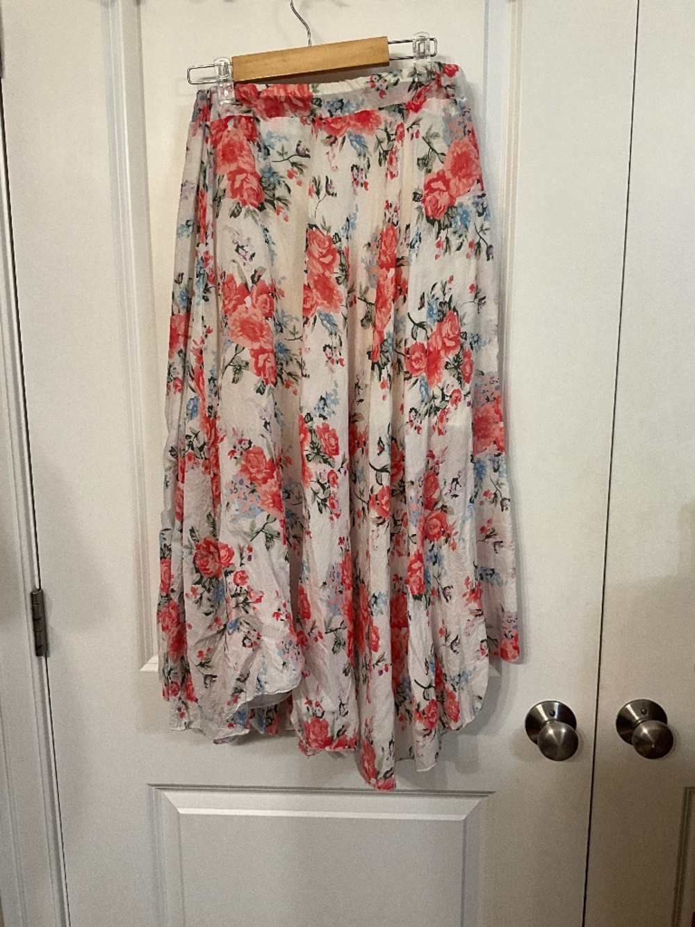handmade soft cotton floral calf skirt  s